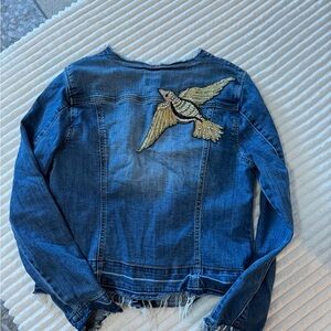 Soho Distressed Blue Denim Jacket